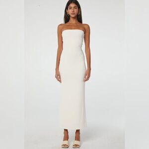 NWOT The Line By K - XS Jace Midi Bodycon Dress In Vanilla - *No Tags*